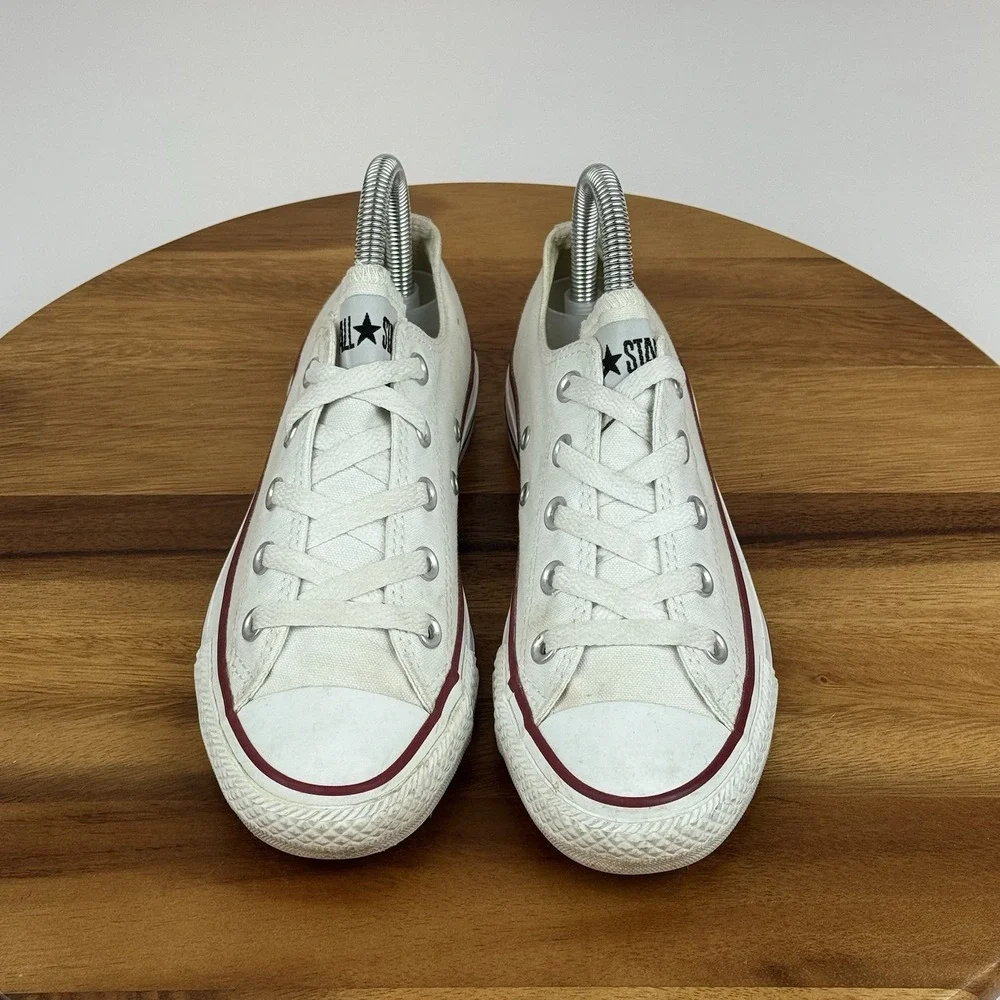 Womens Converse Chuck All Star Ivory Canvas‎ Casual Low Sneakers Shoes Size 6 M